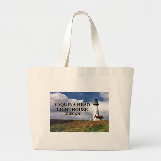 Yaquina Head Light House, Oregon Tote Bag ラージトートバッグ (正面)