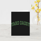 Yard Daddy Funny Lawn Mowing Dad Gardening Dad _1  カード (黄色い花)