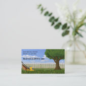 Yard Lawncare Landscaping Service Business Card 名刺 (スタンド正面)