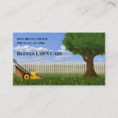 Yard Lawncare Landscaping Service Business Card 名刺 (正面)
