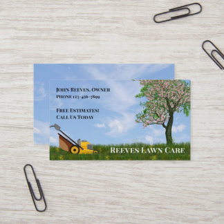 Yard Lawncare Landscaping Service Business Card 名刺