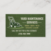 Yard Maintenance Services Business Card 名刺 (正面)