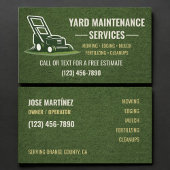 Yard Maintenance Services Business Card 名刺