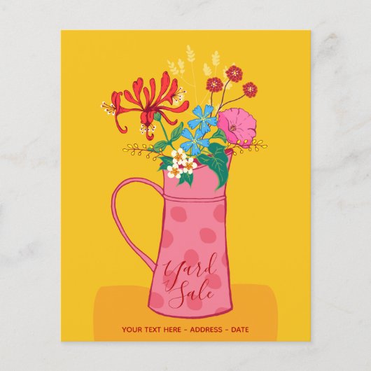 YARD SALE -フローラヴィンテージガーデンのお知らせ チラシ (正面)