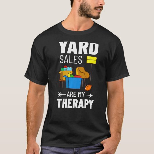 Yard Sale Near Me Sign Find Items Tシャツ (正面)