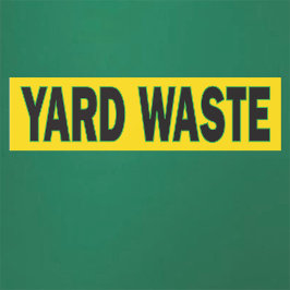 Yard Waste Garbage or Trash Can バンパーステッカー