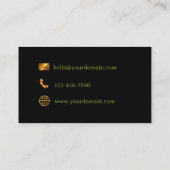 Yard Work Gardner Lawn Care Business Card 名刺 (裏面)