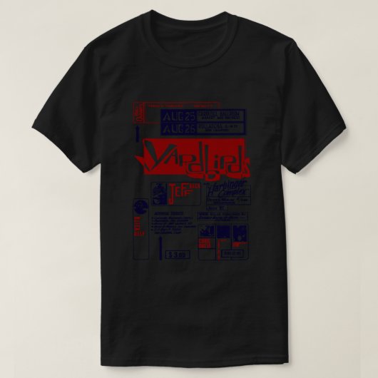 Yardbirds – コンサートポスター必須Tシャツ Tシャツ (デザイン正面)