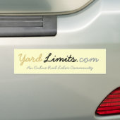 YardLimits.comのバンパーステッカー バンパーステッカー (車上)