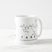 Yarenペプチド名mug コーヒーマグカップ (正面右)