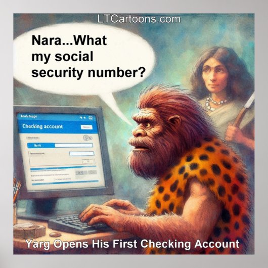 Yarg’s First Login: Banking Like a Caveman ポスター (正面)