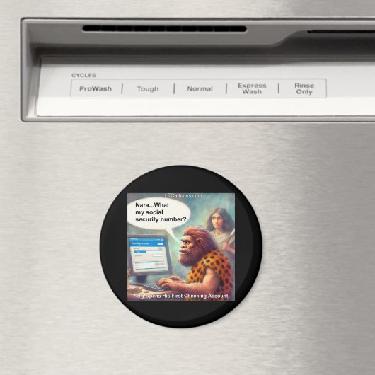 Yarg’s First Login: Banking Like a Caveman マグネット (インサイチュ (食洗機))