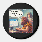 Yarg’s First Login: Banking Like a Caveman マグネット (正面)