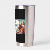 Yarg’s First Login: Banking Like a Caveman 保温保冷タンブラー (左面)