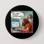 Yarg’s First Login: Banking Like a Caveman 缶バッジ (正面)