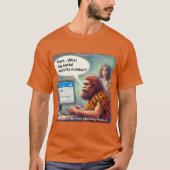 Yarg’s First Login: Banking Like a Caveman Tシャツ (正面)