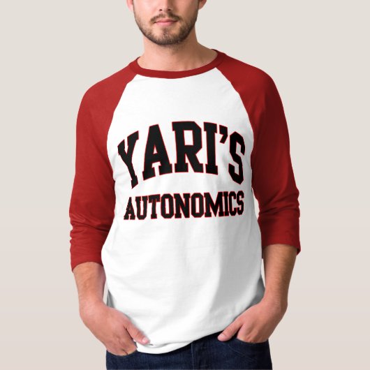 YariのAutonomicsのソフトボールのチームTシャツ Tシャツ (正面)