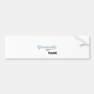 Yarmouthメイン都市クラシック バンパーステッカー
