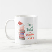 Yarn and Tales for Winter Hails Christmas  コーヒーマグカップ (左)