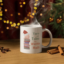 Yarn and Tales for Winter Hails Christmas  コーヒーマグカップ