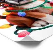 Yarn Boxer Dog Sewing Knitting Crocheting Christma ポスター (角)