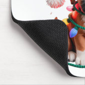 Yarn Boxer Dog Sewing Knitting Crocheting Christma マウスパッド (コーナー)