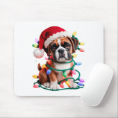 Yarn Boxer Dog Sewing Knitting Crocheting Christma マウスパッド (マウス)