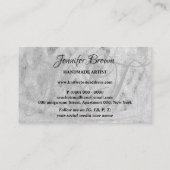 Yarn handmade crochet amigurumi knit black white 名刺 (裏面)