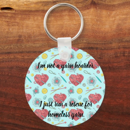 Yarn Hoarder キーホルダー (正面)