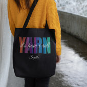 Yarn It's I 転がカスタム編み物 トートバッグ