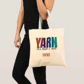 Yarn It's I 転が How I 編み物愛好家 トートバッグ (正面(商品))