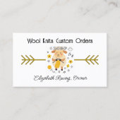 Yarn Shop Logo Business Card 名刺 (正面)