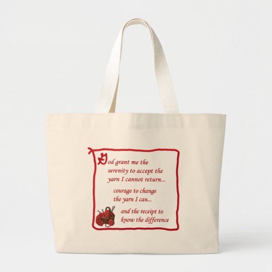 Yarnaholicのtotebag ラージトートバッグ (正面)