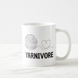 Yarnivore、面白い編み物と編み物好きへのギフト コーヒーマグカップ