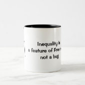 Yaronの小川ショー-不平等のマグ ツートーンマグカップ (中央)