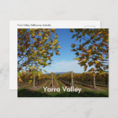 Yarra Valley Vineyard，メルボルン，オーストラリア ポストカード (正面/裏面)