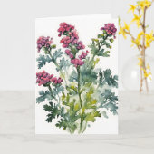 Yarrow - Watercolor flowers カード (黄色い花)