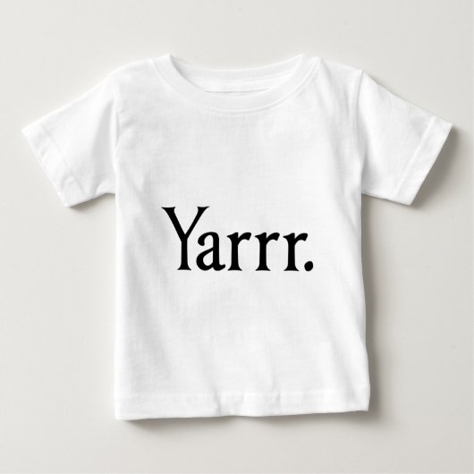 Yarrrの海賊 ベビーTシャツ (正面)