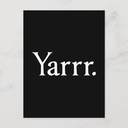 Yarrrの海賊 ポストカード (正面)