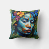 "Yarumi"蘭の精神 – アマゾニアの女性 クッション (裏面)