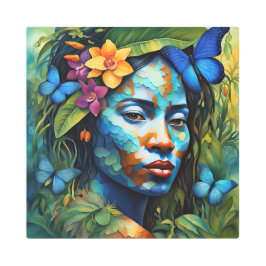 "Yarumi"蘭の精神 – アマゾニアの女性 メタルプリント