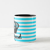 Yasの女王!  王冠のストライプのなコップ ツートーンマグカップ (中央)