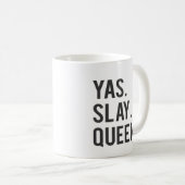 Yasは女王のプリントを殺害します コーヒーマグカップ (正面右)