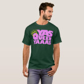 Yas クイーンシャツ クラウン ヒップ LGBTQ Tシャツ (正面フル)