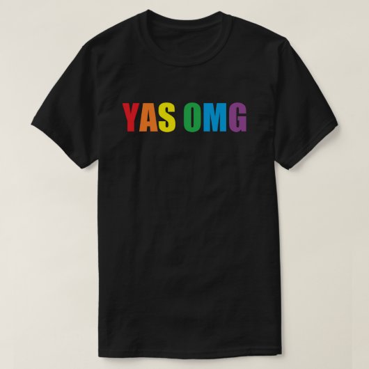 "YAS OMG"のワイシャツ Tシャツ (デザイン正面)