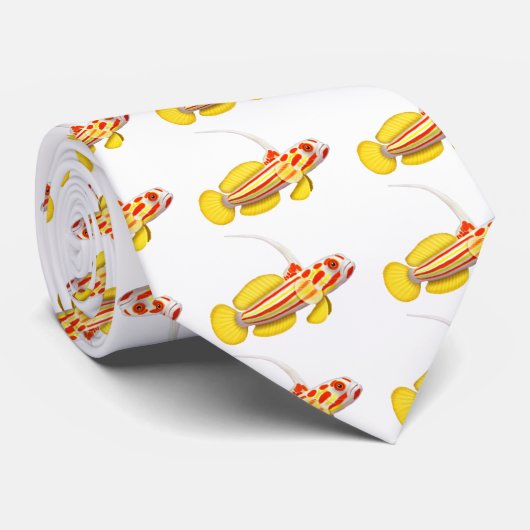 Yasha Haseのハゼの魚のタイ ネクタイ (ロール)