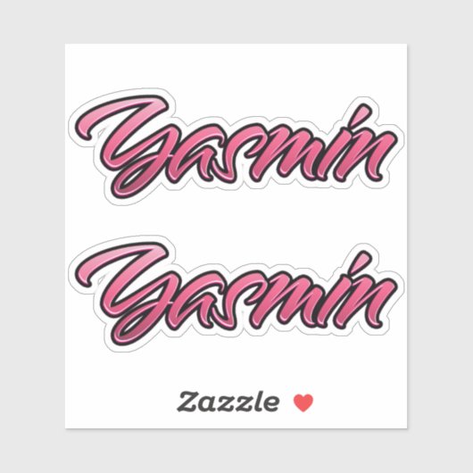 Yasmin faded pink Aufkleber Sticker Stickerset シール (シート)