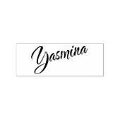 Yasminaの名前の筆記署名 ラバースタンプ (インプリント)