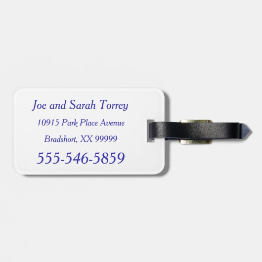 Yasouのギリシャの旗の天恵 ラゲッジタグ (裏面横)