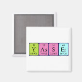 Yasser周期表名磁石 マグネット (正面/裏面)